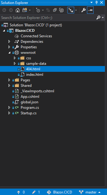 Continuous integration and Continuous deployment of Blazor application to GitLab page.